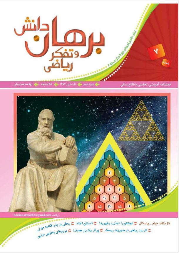 فصل نامه آموزشی برهان دانش و تفکر ریاضی شماره 7